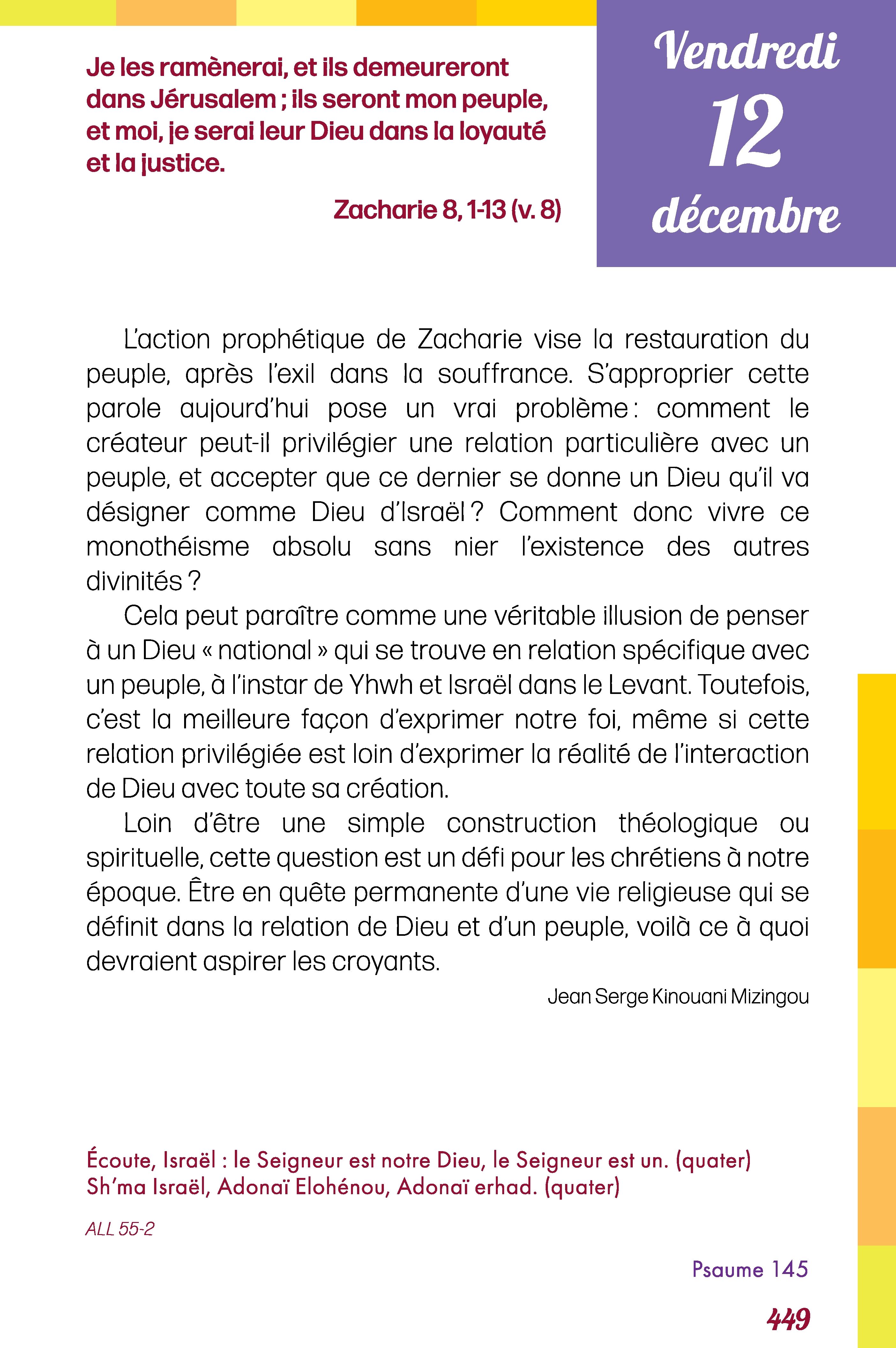 Pain quotidien 12/12/2025