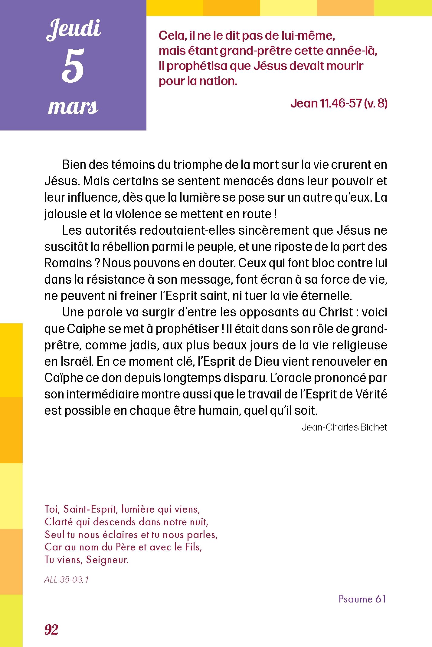 Pain quotidien 05/03/2026