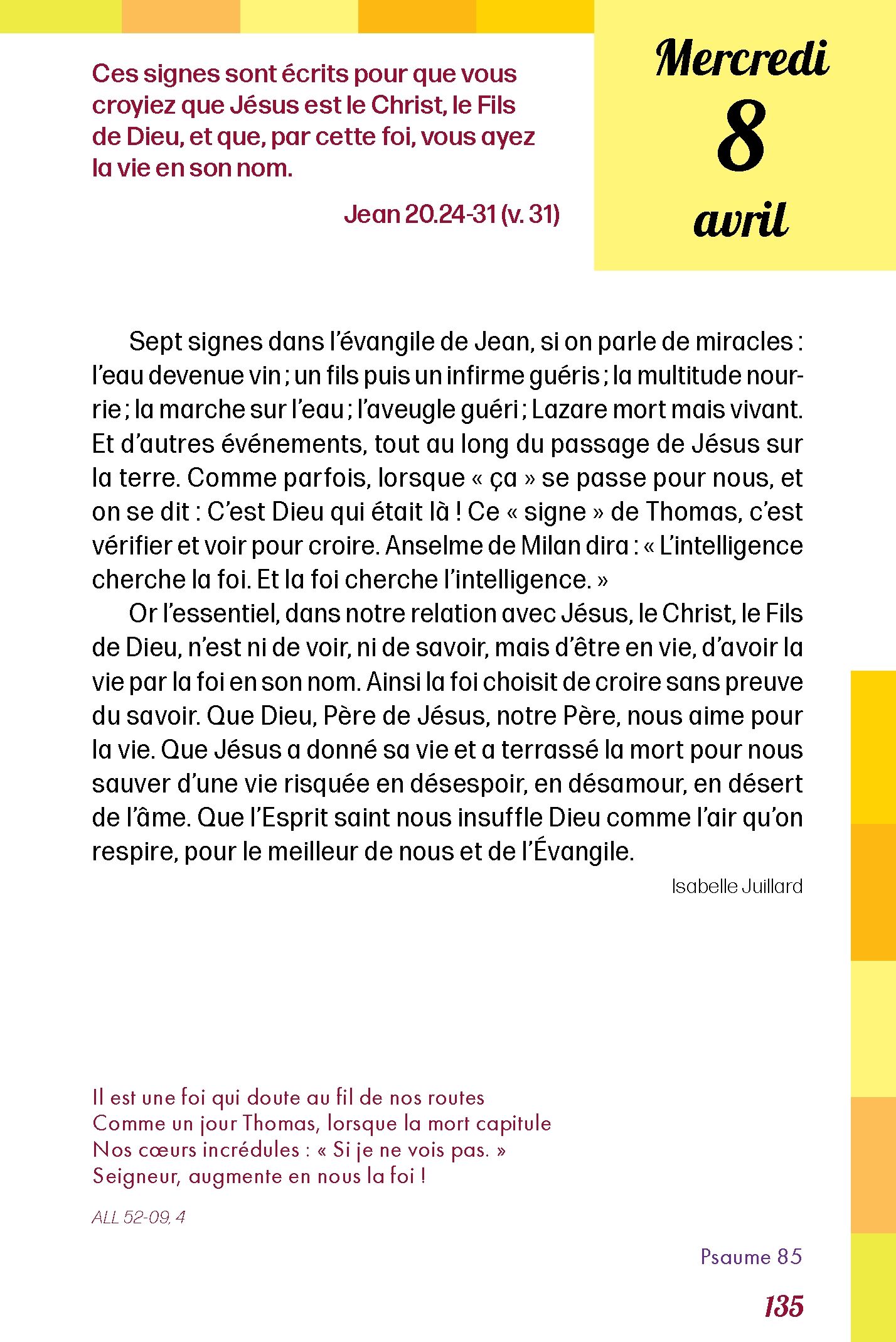 Pain quotidien 08/04/2026