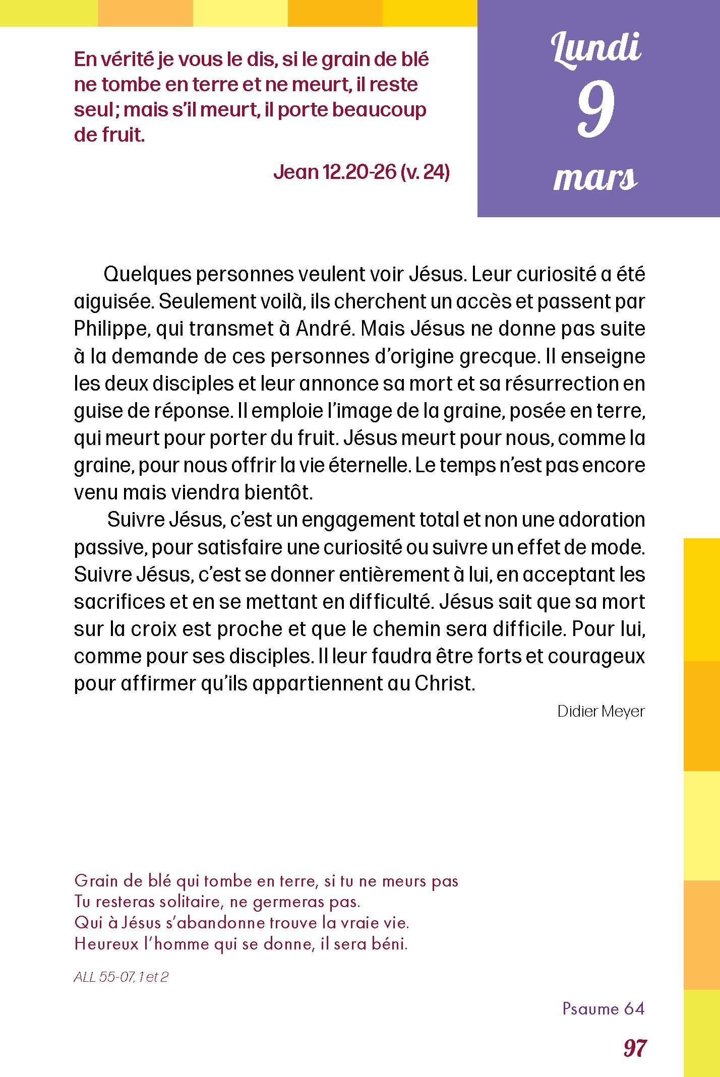 Pain quotidien 09/03/2026