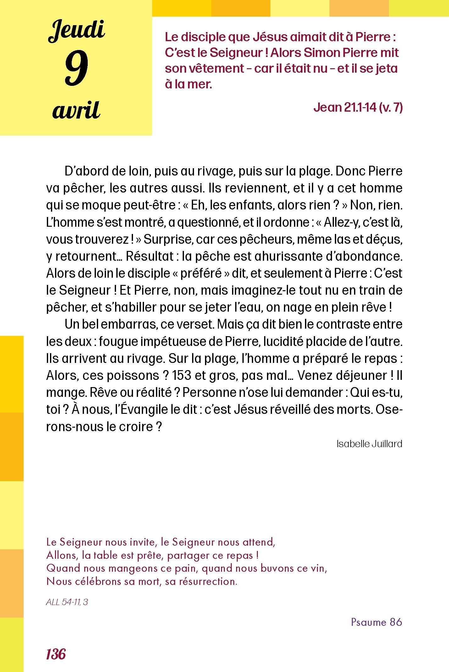 Pain quotidien 09/04/2026