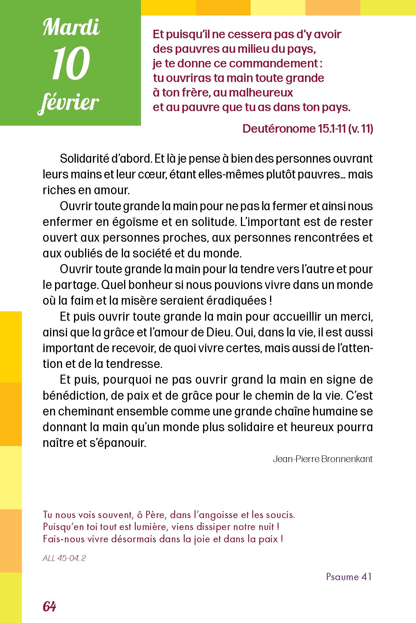 Pain quotidien 10/02/2026