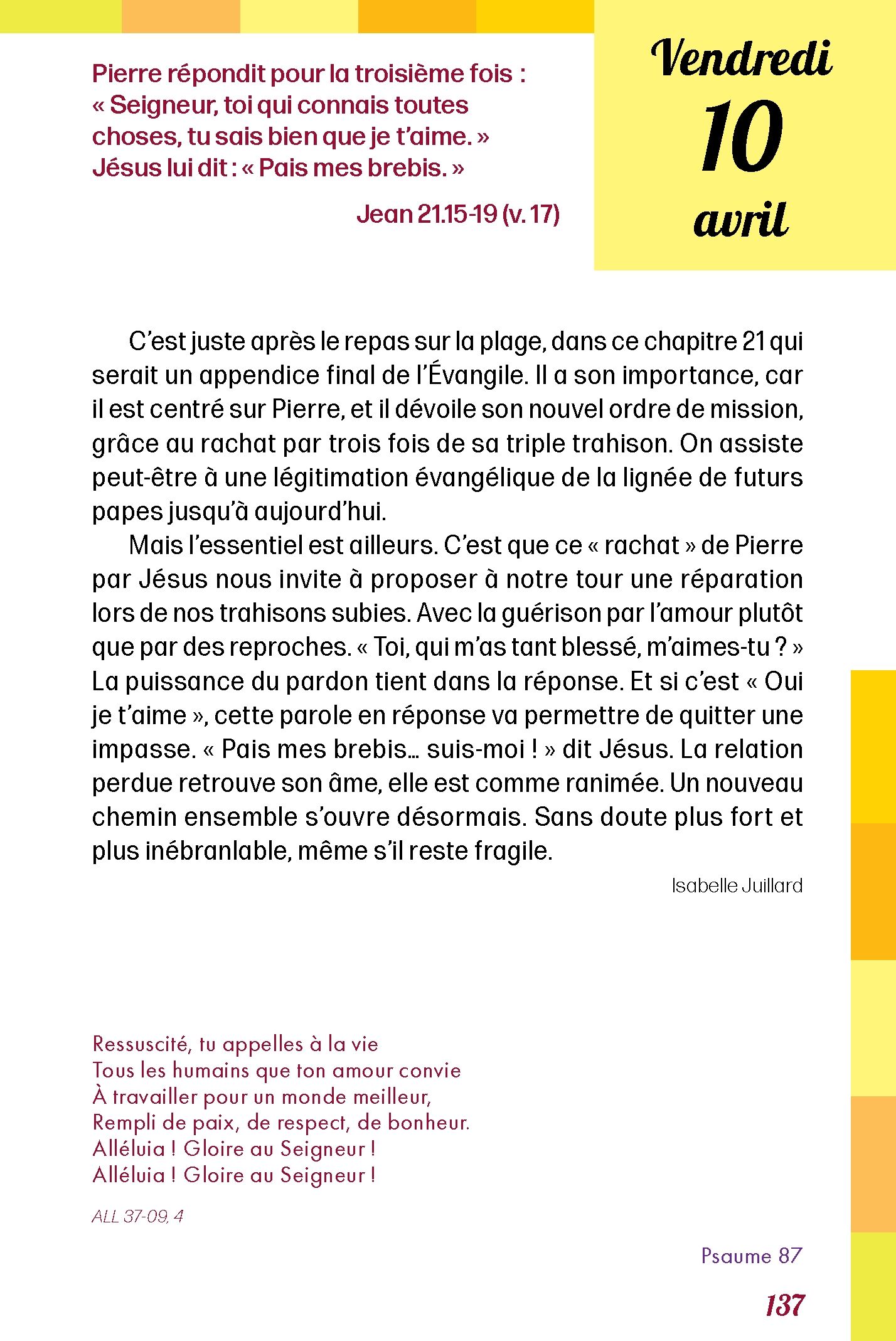 Pain quotidien 10/04/2026