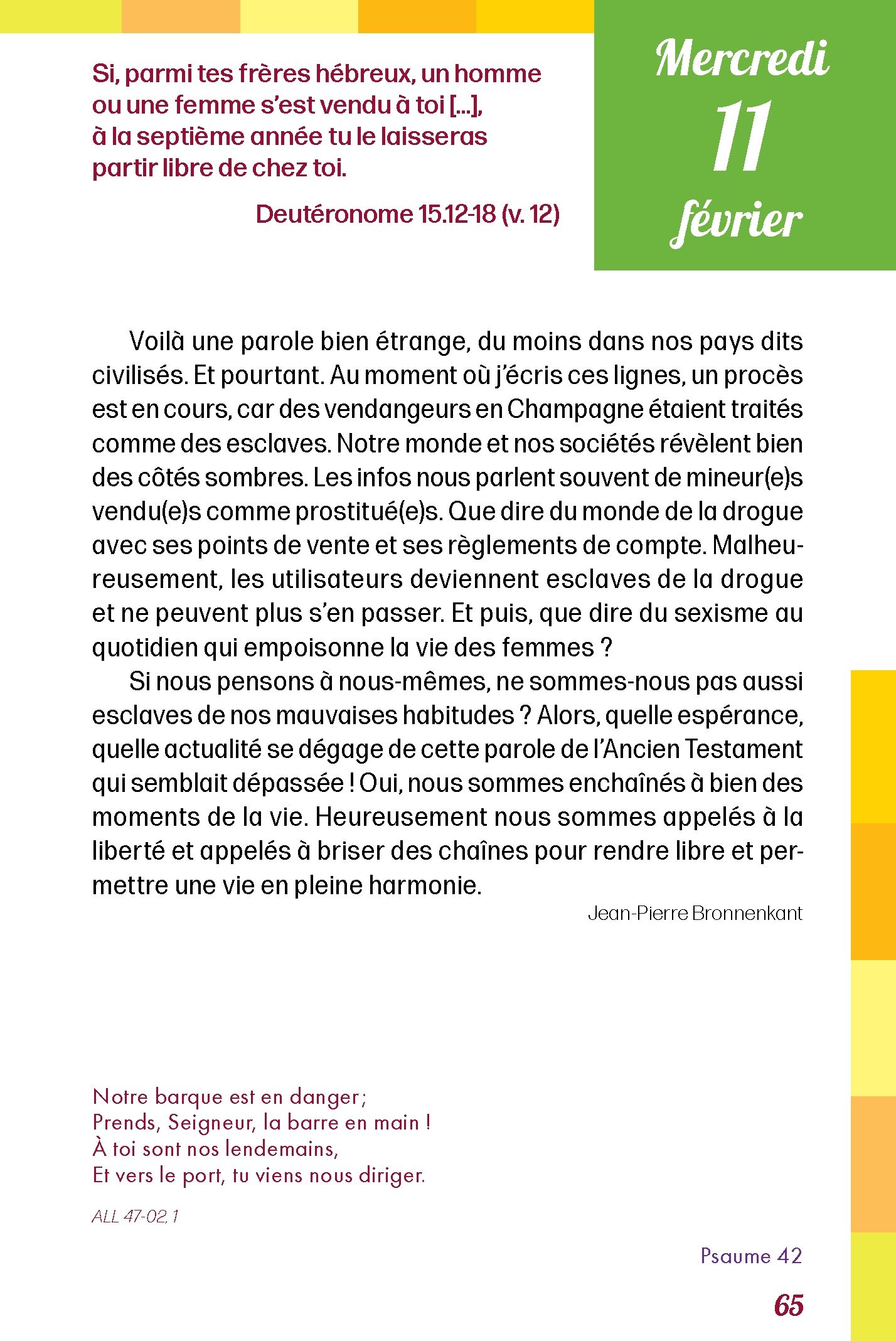 Pain quotidien 11/02/2026