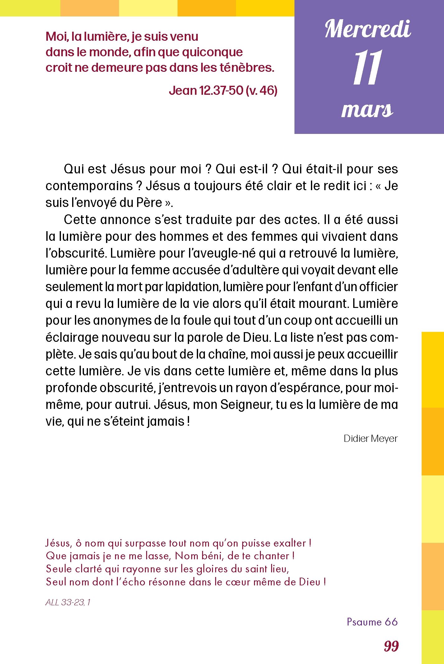 Pain quotidien 11/03/2026