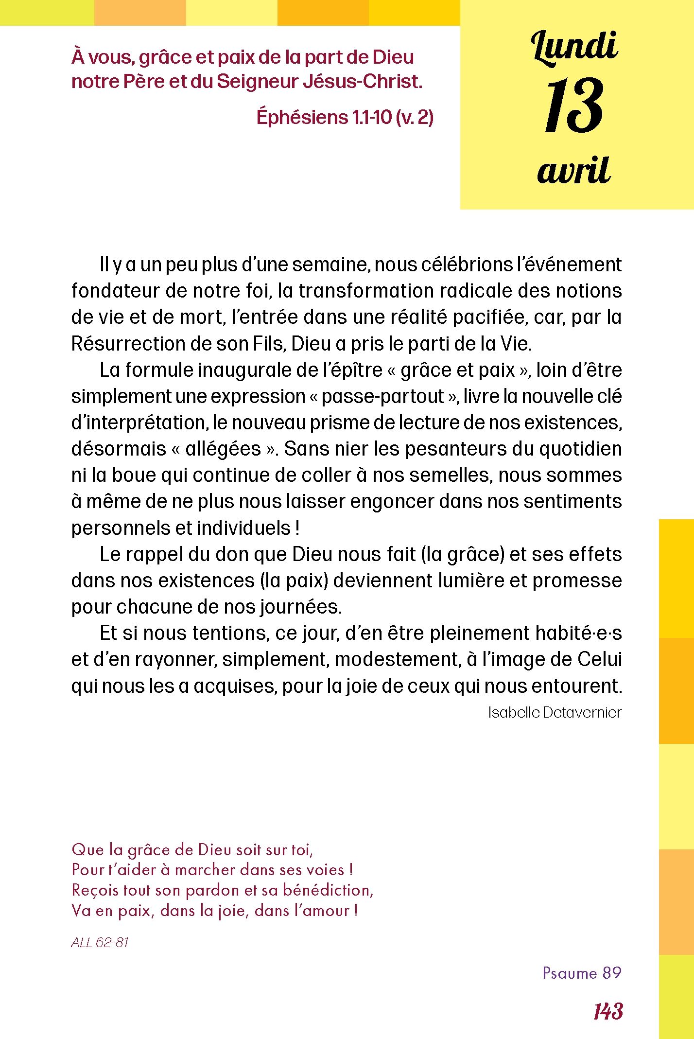 Pain quotidien 13/04/2026