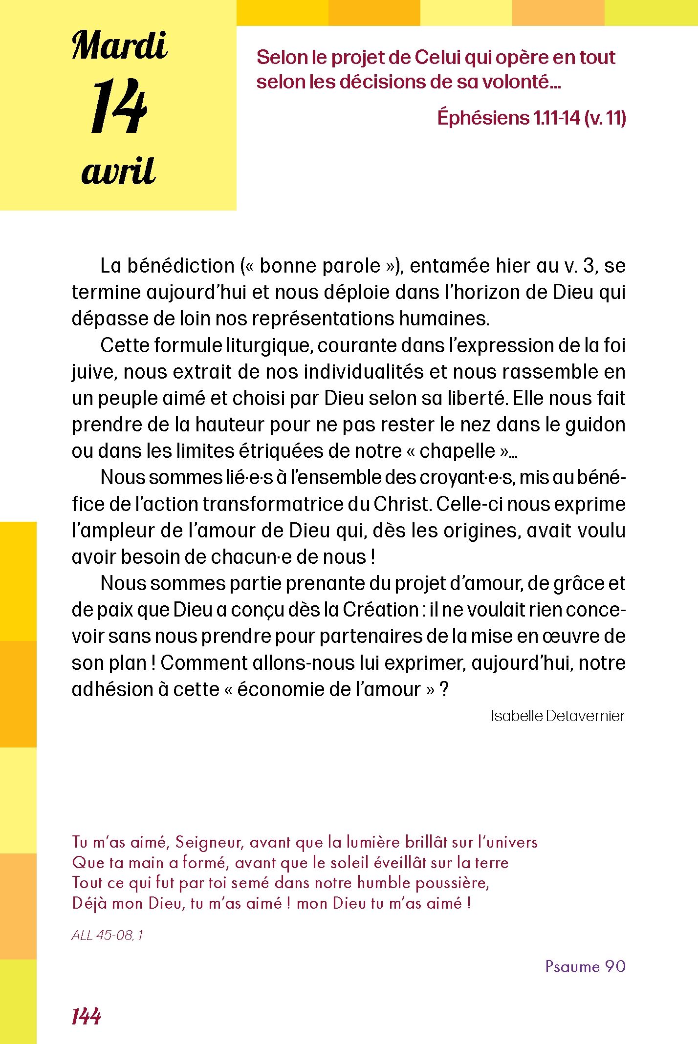 Pain quotidien 14/04/2026