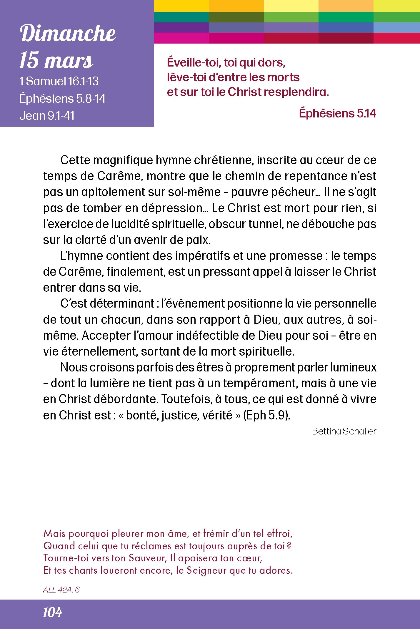 Pain quotidien 15/03/2026