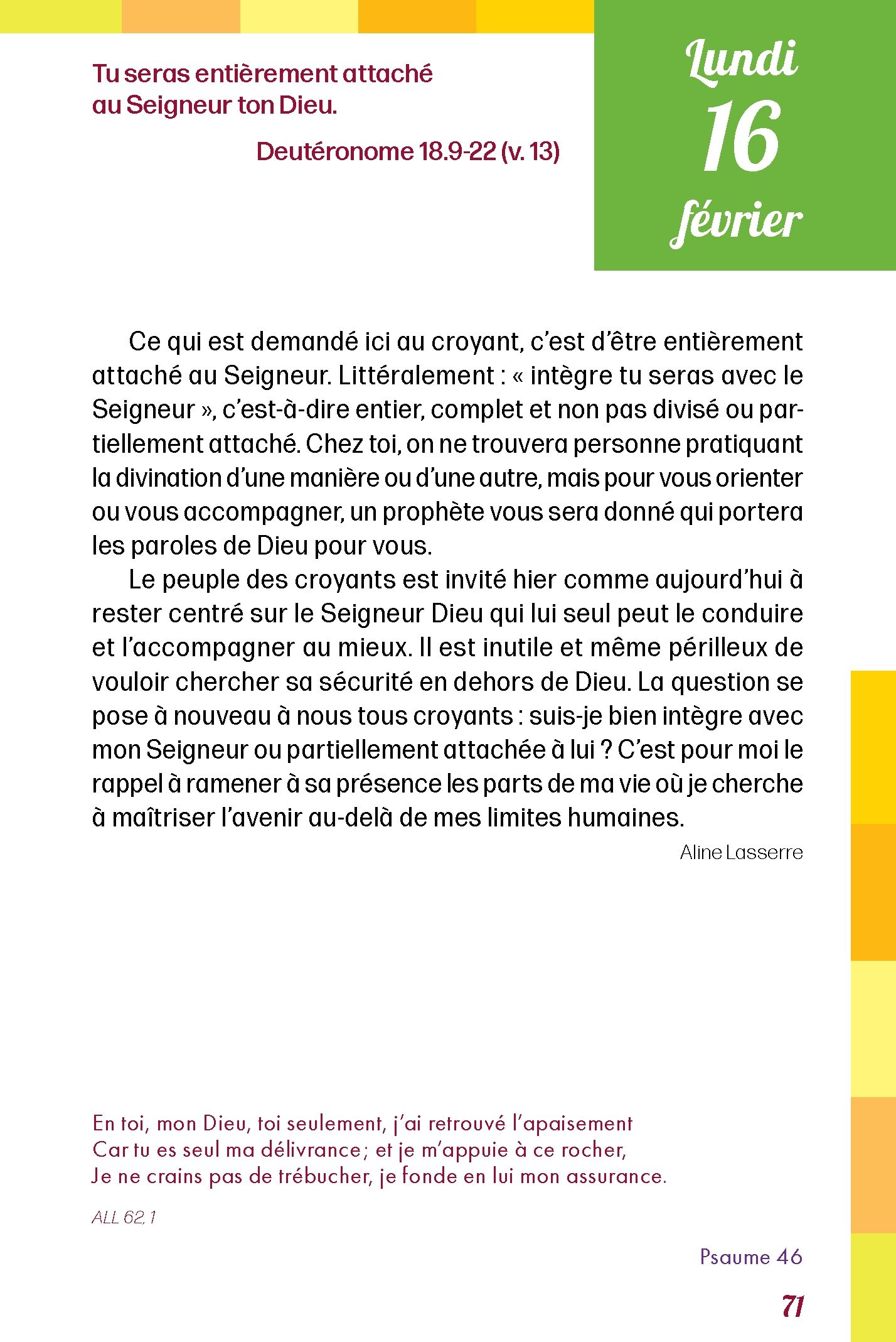 Pain quotidien 16/02/2026