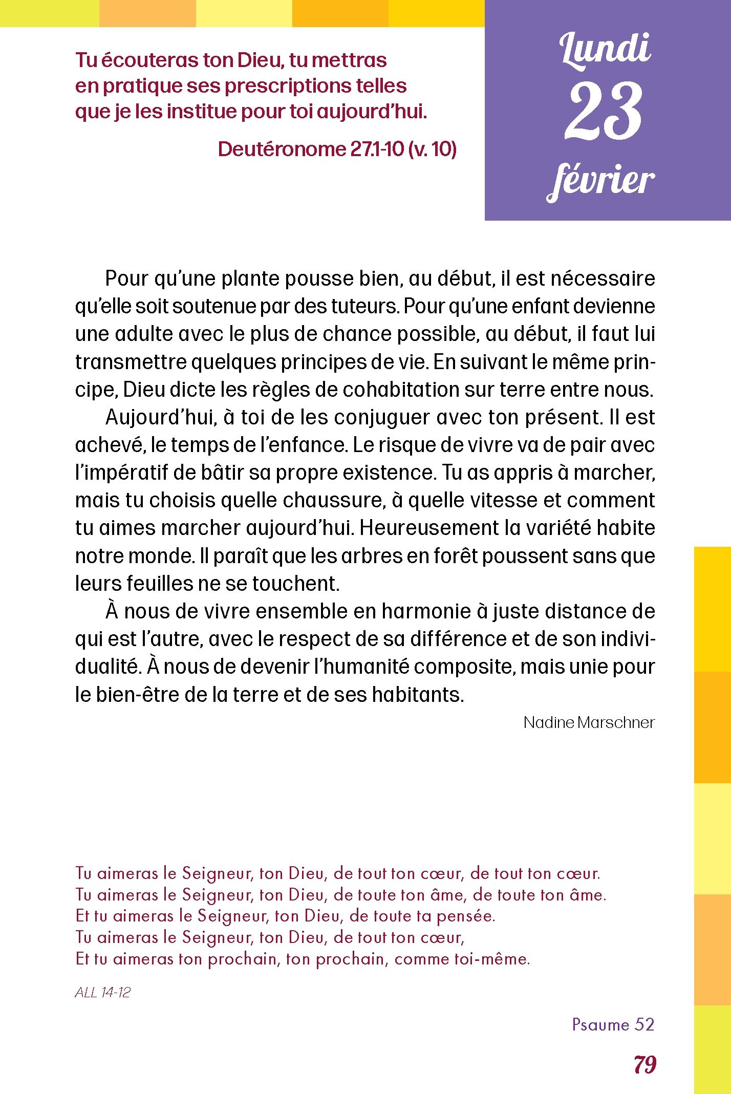 Pain quotidien 23/02/2026