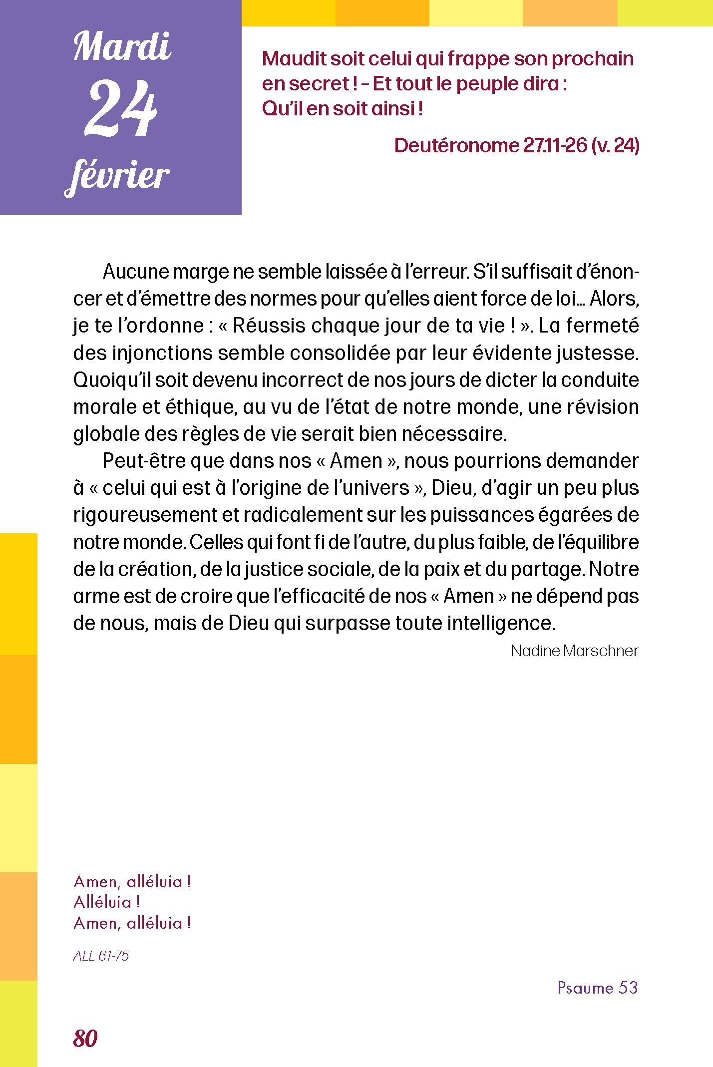 Pain quotidien 24/02/2026