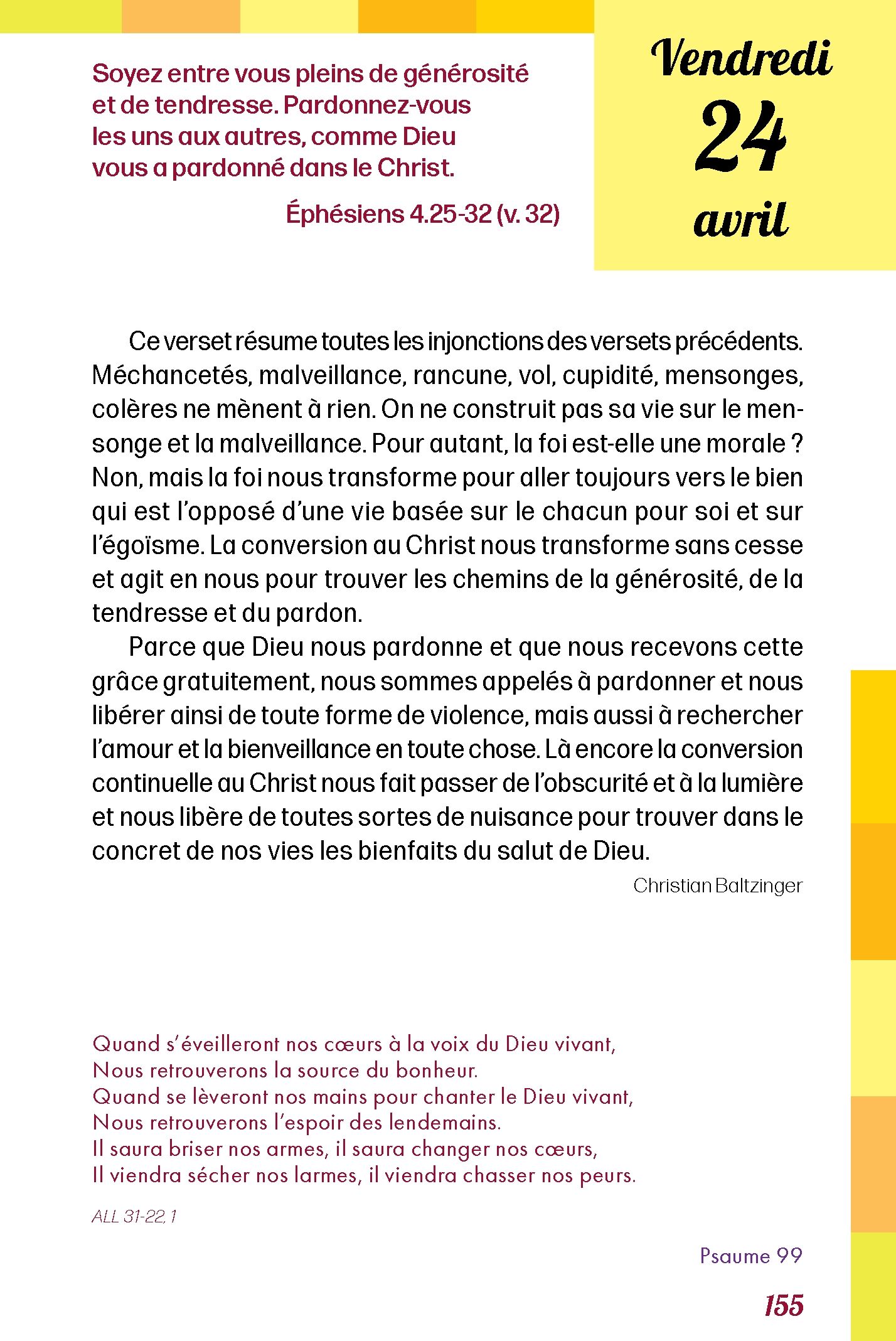 Pain quotidien 24/04/2026