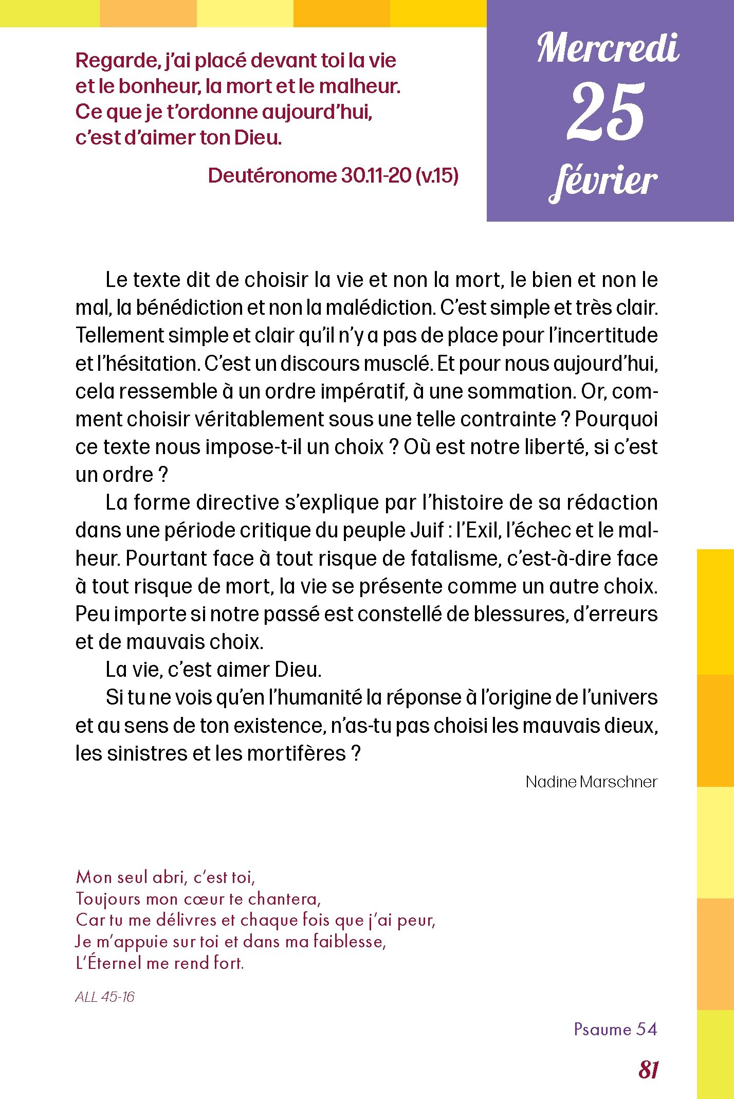 Pain quotidien 25/02/2026