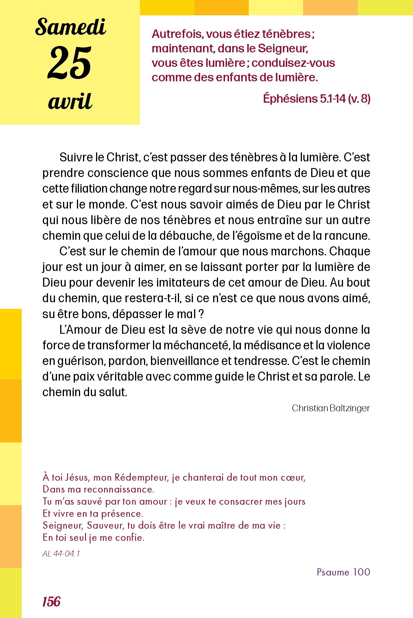 Pain quotidien 25/04/2026