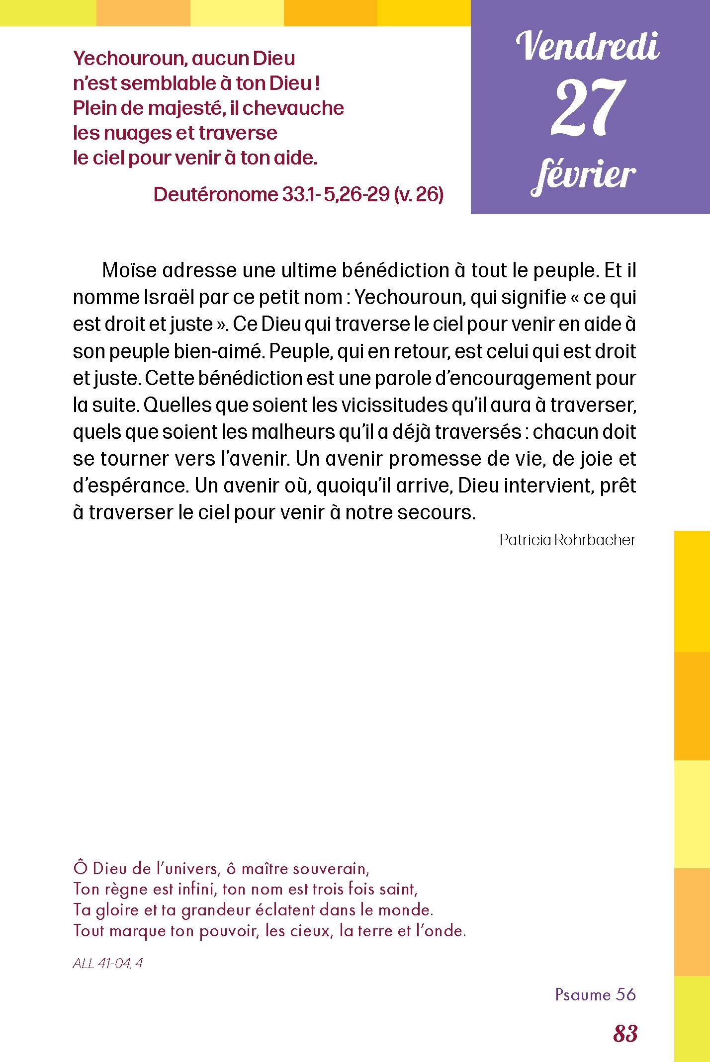 Pain quotidien 27/02/2026