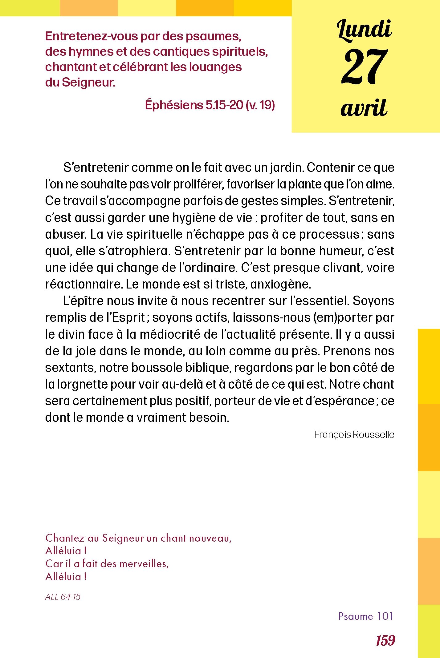 Pain quotidien 27/04/2026