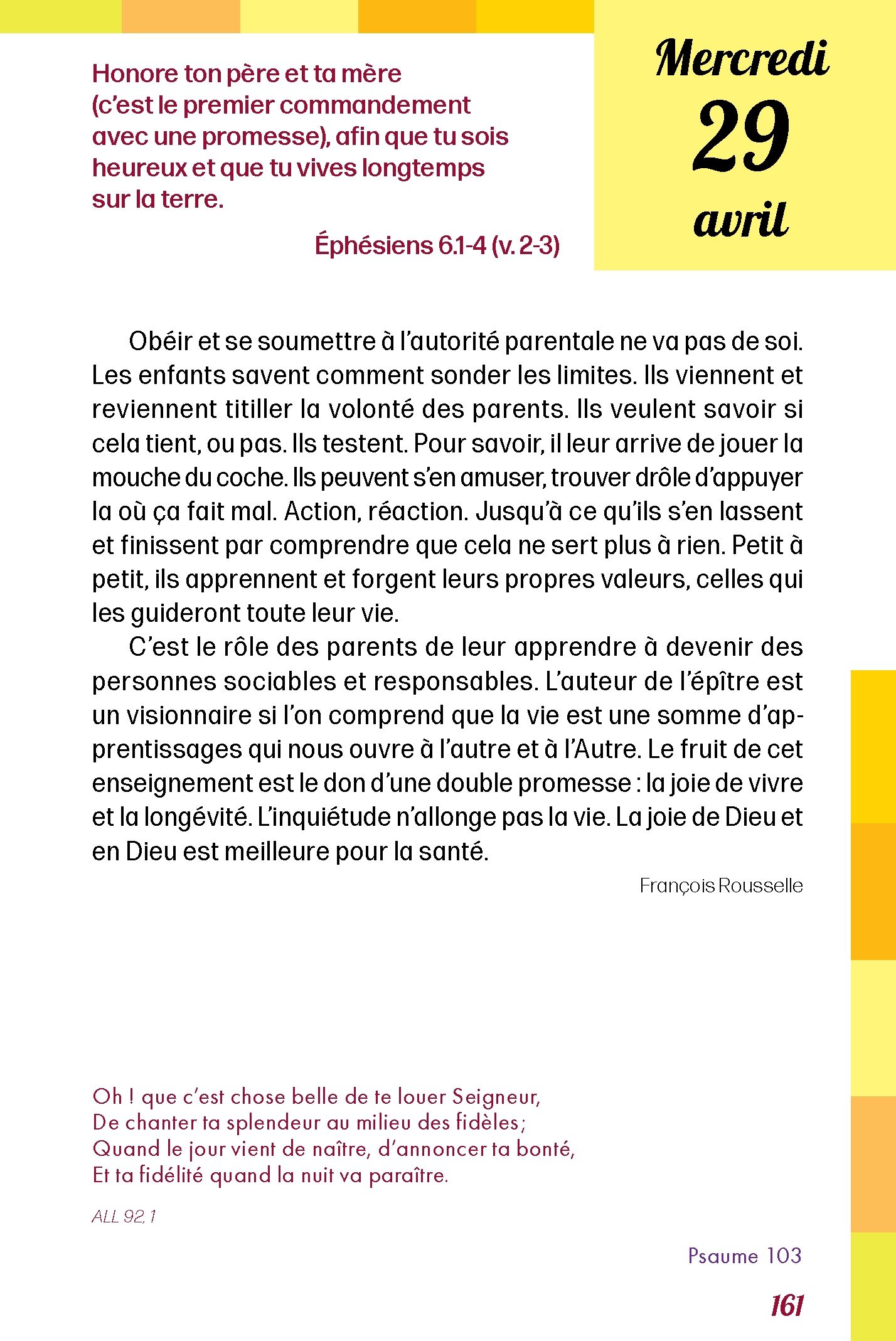 Pain quotidien 29/04/2026