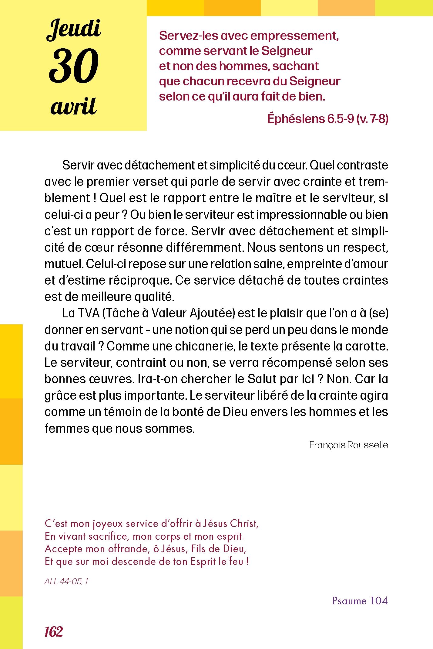 Pain quotidien 30/04/2026