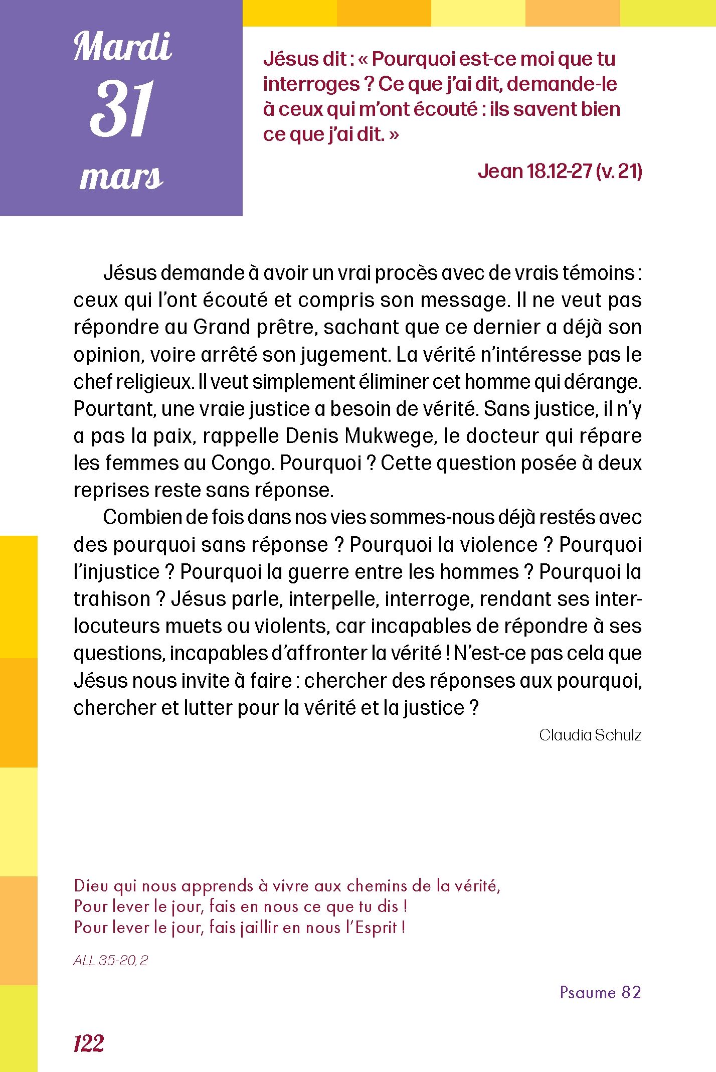 Pain quotidien 31/03/2026